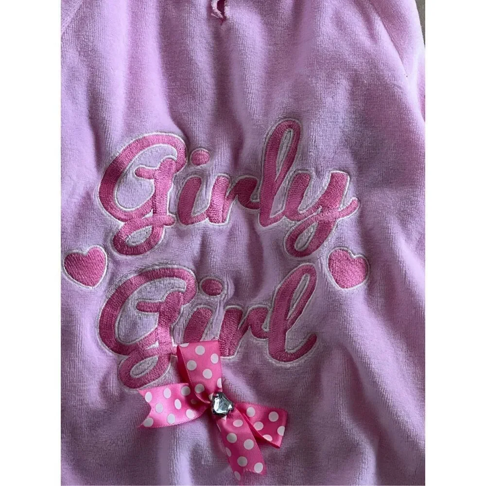 ￼Petco 2013 Pink Girly Girl Bow Hoodie Size M